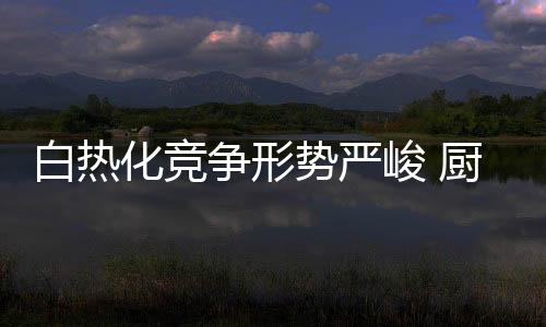 厨电企业在当下的市场上